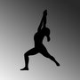 Wallity Yoga 10 Escultura de Pared Negra